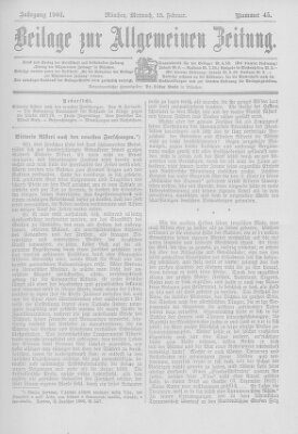 Allgemeine Zeitung Mittwoch 25. Februar 1903