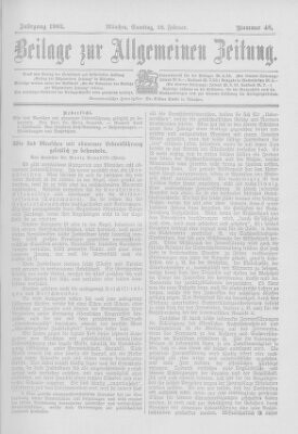 Allgemeine Zeitung Samstag 28. Februar 1903