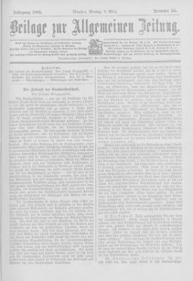 Allgemeine Zeitung Montag 9. März 1903