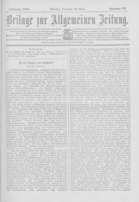 Allgemeine Zeitung Dienstag 10. März 1903