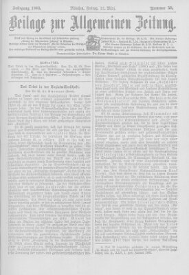 Allgemeine Zeitung Freitag 13. März 1903