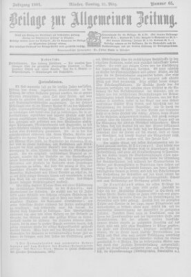 Allgemeine Zeitung Samstag 21. März 1903