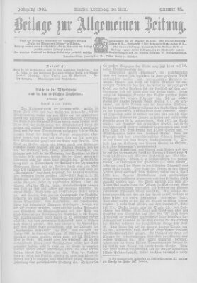 Allgemeine Zeitung Donnerstag 26. März 1903