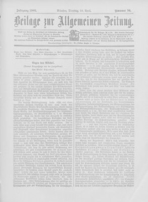 Allgemeine Zeitung Dienstag 28. April 1903