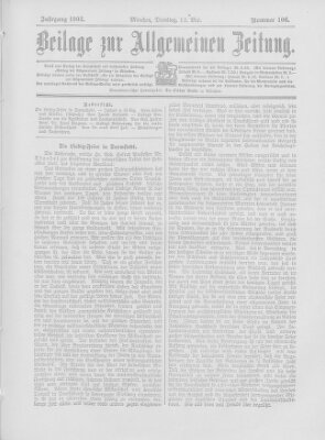 Allgemeine Zeitung Dienstag 12. Mai 1903