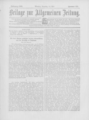 Allgemeine Zeitung Samstag 23. Mai 1903