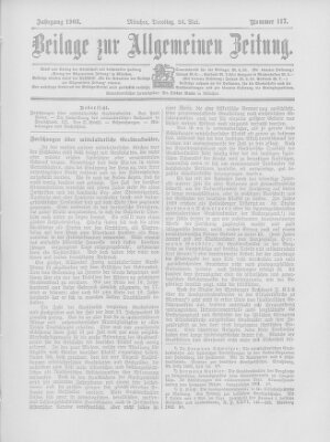 Allgemeine Zeitung Dienstag 26. Mai 1903