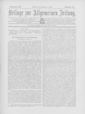 Allgemeine Zeitung Donnerstag 28. Mai 1903