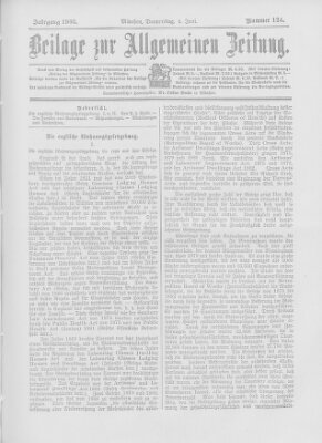 Allgemeine Zeitung Donnerstag 4. Juni 1903