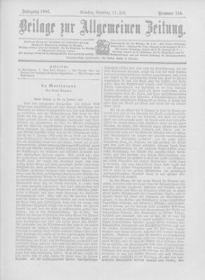 Allgemeine Zeitung Samstag 11. Juli 1903