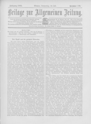 Allgemeine Zeitung Donnerstag 30. Juli 1903