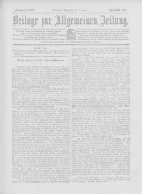 Allgemeine Zeitung Mittwoch 2. September 1903