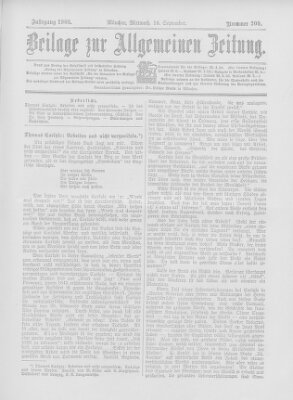 Allgemeine Zeitung Mittwoch 16. September 1903