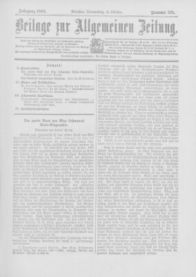 Allgemeine Zeitung Donnerstag 8. Oktober 1903