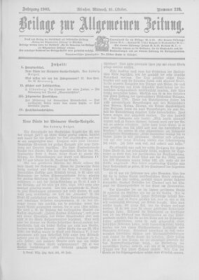 Allgemeine Zeitung Mittwoch 21. Oktober 1903