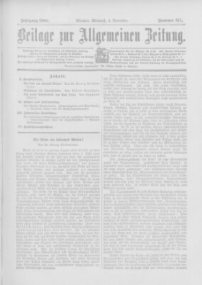 Allgemeine Zeitung Mittwoch 4. November 1903