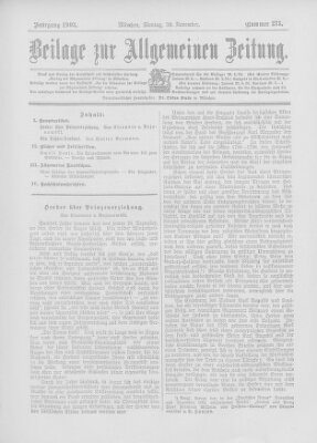 Allgemeine Zeitung Montag 30. November 1903