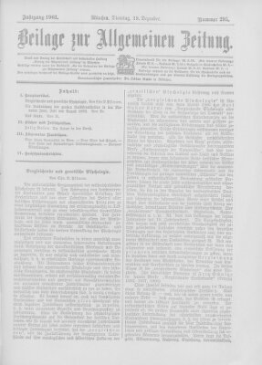 Allgemeine Zeitung Dienstag 29. Dezember 1903