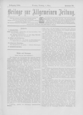 Allgemeine Zeitung Dienstag 1. März 1904