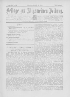 Allgemeine Zeitung Mittwoch 2. März 1904