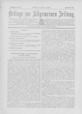 Allgemeine Zeitung Dienstag 8. März 1904