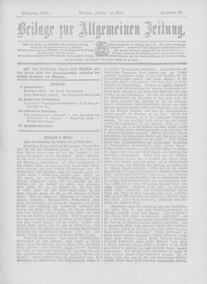 Allgemeine Zeitung Freitag 18. März 1904