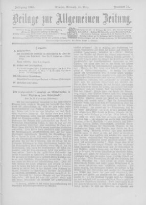 Allgemeine Zeitung Mittwoch 30. März 1904