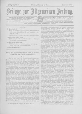 Allgemeine Zeitung Mittwoch 4. Mai 1904