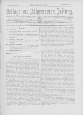 Allgemeine Zeitung Mittwoch 8. Juni 1904
