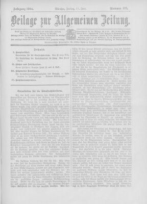 Allgemeine Zeitung Freitag 17. Juni 1904