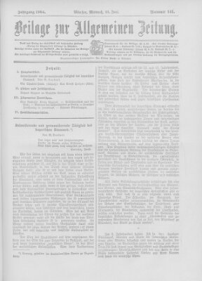 Allgemeine Zeitung Mittwoch 22. Juni 1904