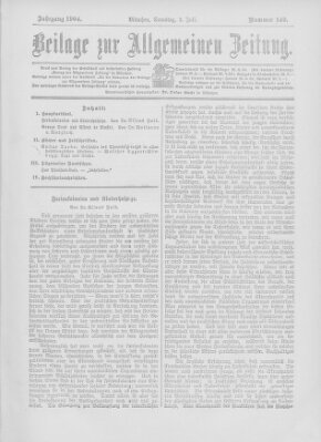 Allgemeine Zeitung Samstag 2. Juli 1904