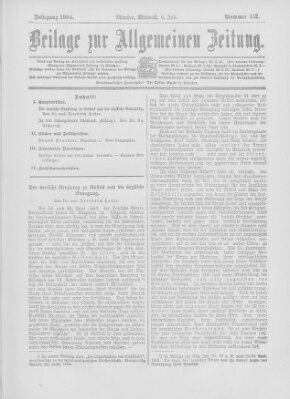 Allgemeine Zeitung Mittwoch 6. Juli 1904