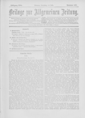 Allgemeine Zeitung Dienstag 12. Juli 1904