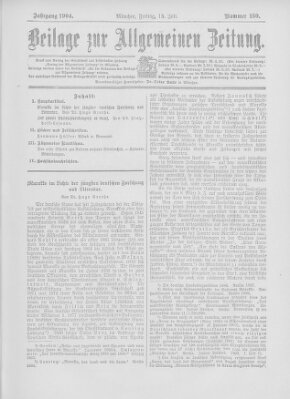 Allgemeine Zeitung Freitag 15. Juli 1904