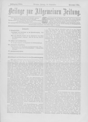 Allgemeine Zeitung Freitag 30. September 1904