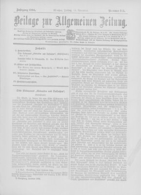 Allgemeine Zeitung Freitag 18. November 1904