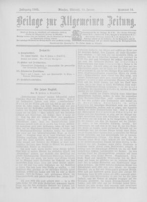 Allgemeine Zeitung Mittwoch 18. Januar 1905