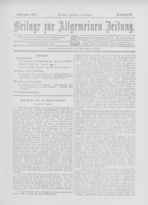 Allgemeine Zeitung Freitag 3. Februar 1905