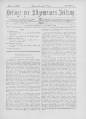 Allgemeine Zeitung Dienstag 7. März 1905