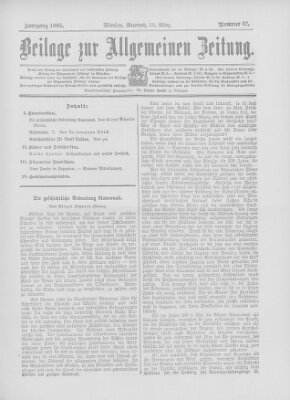 Allgemeine Zeitung Mittwoch 15. März 1905