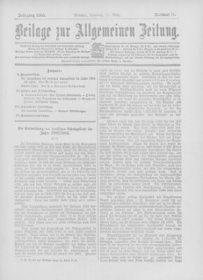 Allgemeine Zeitung Samstag 25. März 1905