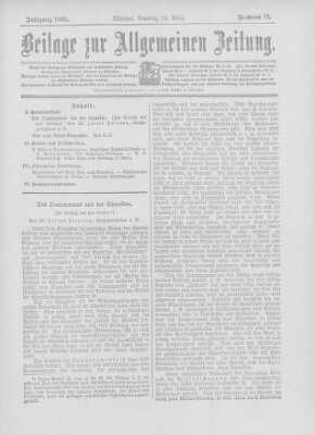 Allgemeine Zeitung Sonntag 26. März 1905