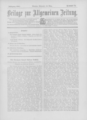 Allgemeine Zeitung Mittwoch 29. März 1905