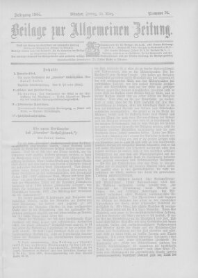 Allgemeine Zeitung Freitag 31. März 1905