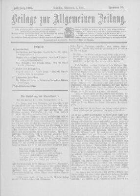 Allgemeine Zeitung Mittwoch 5. April 1905