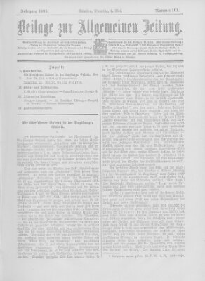 Allgemeine Zeitung Dienstag 2. Mai 1905