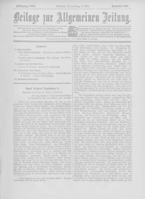 Allgemeine Zeitung Donnerstag 4. Mai 1905