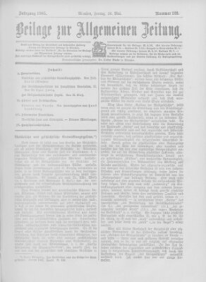 Allgemeine Zeitung Freitag 26. Mai 1905