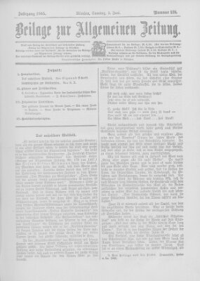 Allgemeine Zeitung Samstag 3. Juni 1905